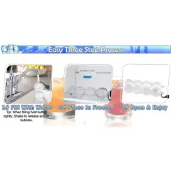 5 Star Super Deals Round Circular Ice Ball Maker Mold Tray -  4 Perfect Refreshing Ice Sphere Cube Balls