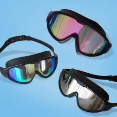 Link Active Panoramic Wide View Swimming Goggles, Comfortable Fit for Adults and Youth, UV Protection, Anti-Fog, Fast Clasp Technology