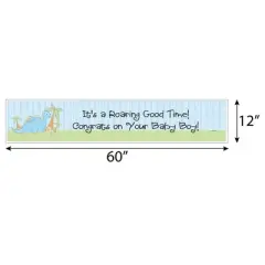 Big Dot of Happiness Baby Boy Dinosaur - Baby Shower Decorations Party Banner