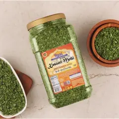 Fenugreek Leaves Dried (Kasoori Methi) - 17.5oz (1.1lbs) 500g - Rani Brand Authentic Indian Products