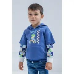 Bluey Fleece Hangdown Hoodie Toddler to Little Kid