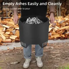 Smokeless Fire Pit 304 Stainless Steel w/360&deg; Heat & Adjustable Airflow, Portable Wood Burning Fire Bowl for Camping, Backyard