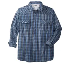 Boulder Creek by KingSize Men's Big & Tall Western Snap Front Shirt