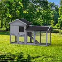 Gulches 34in H x 58in W x 21in D FlexHutch Rabbit Hutch Gray 1 Pack Bunny Guinea Pig Livestock Supplies Product type