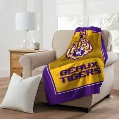 NCAA LSU Tigers 46''x60'' Leadership Micro Throw Blanket