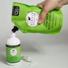 Dionis Goat Milk Body Lotion Refill Pouch Verbena & Cream, 16.9 oz