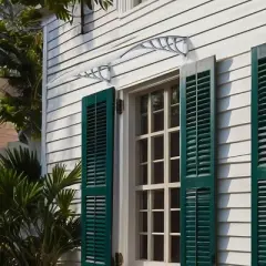 VINGLI Window Awning Door Canopy, 40" x 40" Awnings for Doors Polycarbonate Cover