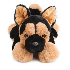 FAO Schwarz German Shepherd Cuddly Ultra-Soft Fur 15" Stuffed Animal