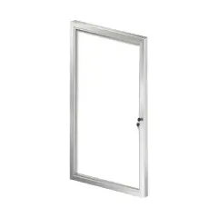 Azar Displays Medium Enclosed Magnetic Message Board w/ Lock & Key