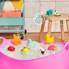 B. Toys Animal Bath Squirts - Squish and Splash Duck: PVC Shapes & Colors Toddler Toy Set