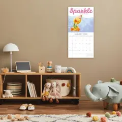 2026 Square Wall Calendar, Botanicals, 16-Month Arts & Antiques Theme with 180 Reminder Stickers (12x12 In)