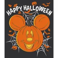 Women's Mickey & Friends Halloween Mouse-O'-Lantern Racerback Tank Top