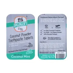 Dr. Ginger's Coconut Toothpaste Tablets - Mint - 60ct