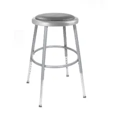 2pk 19 -27" Adjustable Heavy Duty Vinyl Padded Steel Stool  - Hampden Furnishings
