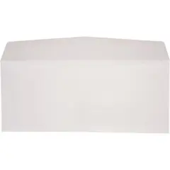 School Smart Window Envelopes with Gummed Flap Closure, No 10, White, Pack of 500