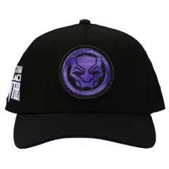 Black Panther Logo Elite Flex Black Snapback Hat