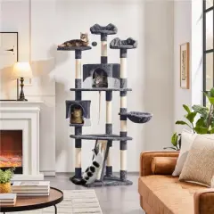 Yaheetech 79"H Large Cat Tower with Condos & Scratching Posts