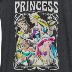 Women's Disney Princess Sketch Poster Racerback Tank Top