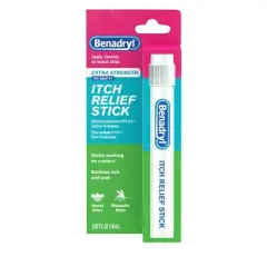 Benadryl Extra Strength Itch Relief Stick - Travel Size - 0.47 fl oz