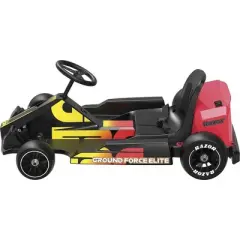 Razor Ground Force Elite Powered Go Kart - Black/Red: Steel Frame, 200 lb Capacity