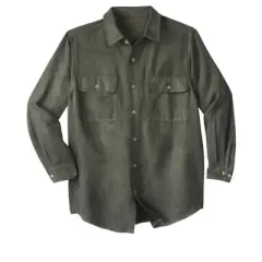 Boulder Creek by KingSize Men's Big & Tall  Long Sleeve Moleskin Shirt