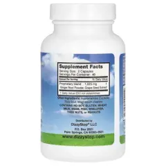 Dr. Barton's Dizzy Stop Control, 80 Capsules