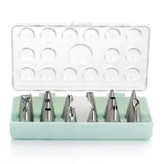 Gibson 16 Piece Stainless Steel Assorted Cake Decorating Nozzles