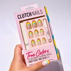 Clutch Nails Fake Nails - True Colors - 24pc