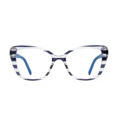 Kate Spade KS Fiona/BB PJP Womens Rectangle Reading Glasses Blue 51mm