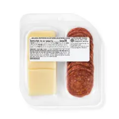 Uncured Pepperoni and Provolone Cheese Snacker - 2.5oz - Good & Gather&trade;