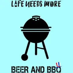 Women's Design By Humans July 4th Life Needs More BBQ By TeeShirtMadness Racerback Tank Top