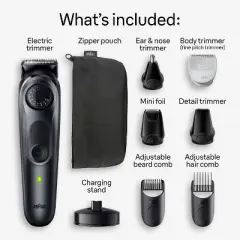 Braun All-in-One Series 5 AiO5490 Rechargeable 9-in-1 Body, Beard & Hair Trimmer