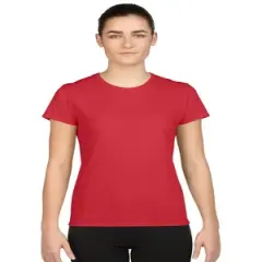 Gildan Missy Fit Womens X-Small Adult Performance Short Sleeve T-Shirt, Red