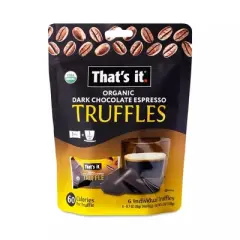 That's It Organic Dark Chocolate Espresso Truffles - Case of 6/4.2 oz