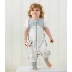Love to Dream Organic Sleep Suit Swaddle Wrap - Daydream Gray - 6-12 Months