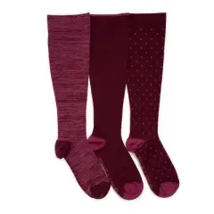 MUK LUKS Women's 2 Pair Pack Compression Socks