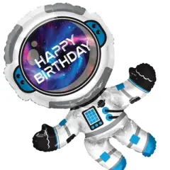 LOONBALLOON Space, Alien, Rocket Theme Balloon Set, 36 Inch Birthday Galaxy Astronaut Balloonand 4x latex balllons