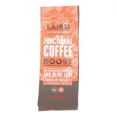 Laird Superfood Peruvian Coffee Boost Medium Roast - Case of 6/12 oz Bags