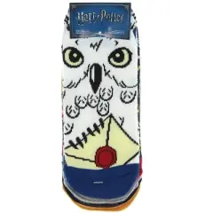 Harry Potter Socks All Over Designs No-Show Ankle Socks 5 Pack