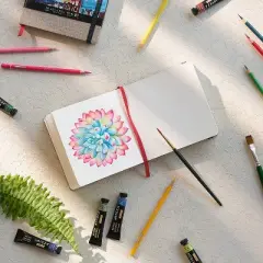 Arteza Watercolor Paper Pad, Beige Hardcover, 5.5"x5.5", 88 Pages - 3 Pack