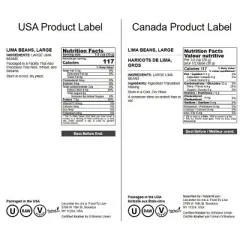 Lima Beans &ndash; Non-GMO, Large, Vegan