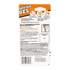 Gorilla Glue .53oz Clear Gel: Fast Drying Super Glue for Wood, Leather, Metal, Rubber, Paper, Ceramics, Plastic