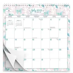 Plato House of Turnowsky Square Wire-O Calendar with Sticker Sheet July 2025 - December 2026