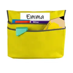 C-Line Products Inc Small Chair Cubbie, 12", Sunny Yellow, Pack of 2