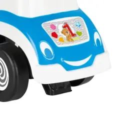 Pilsan 07 826 My First Push Car with Shape Block Seat Kids Toy Vehicle with Removable Handle Backrest and Mechanical Horn for Ages 1 year and Up