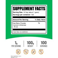 BulkSupplements Goji Berry Powder