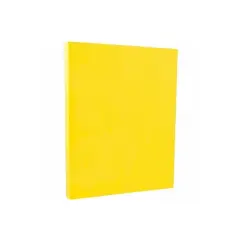 JAM PAPER 8.5" x 11" Color Cardstock 65lb Yellow 100/pack  (104018G)