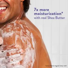 Native Moisturizing Shea Butter 24hr Hydration Sulfate Free and Paraben Free Body Wash - Night Jasmine & Walnut - 18 fl oz