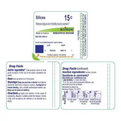 Silicea 15C by Boiron Homeopathic Single Medicine For Stress & Sleep  -  80 Pellet