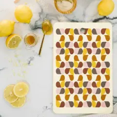 June Journal Abstract Leaves Rectangle Cutting Board - Deny Designs